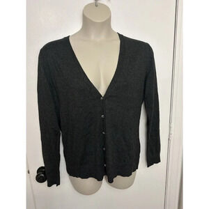 XXL Gray Womens Button Cardigan NWT New York & Co #1163